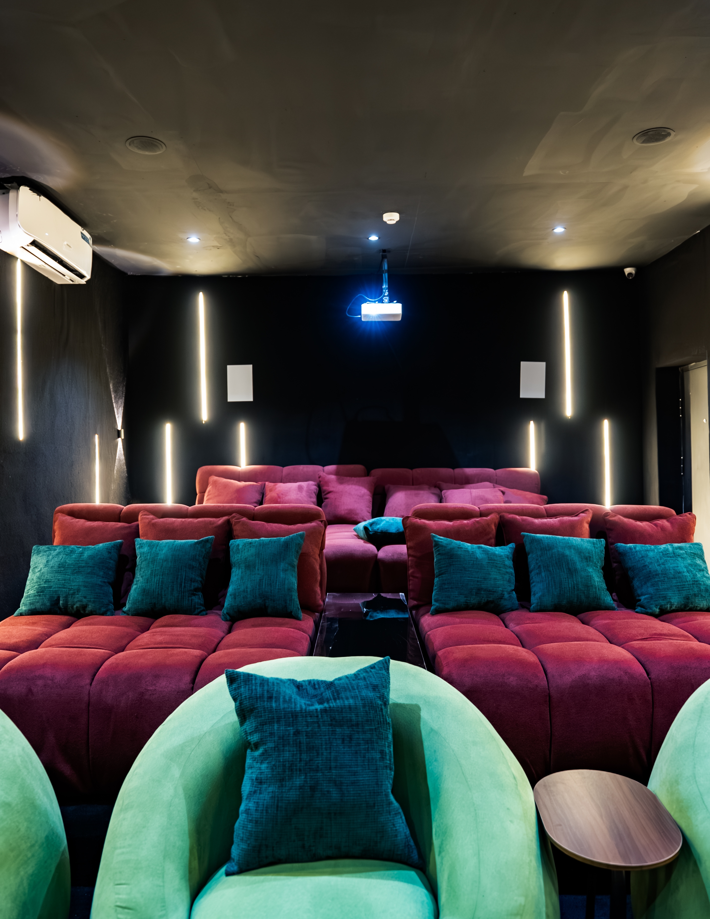 The screening room — one of the four experiences